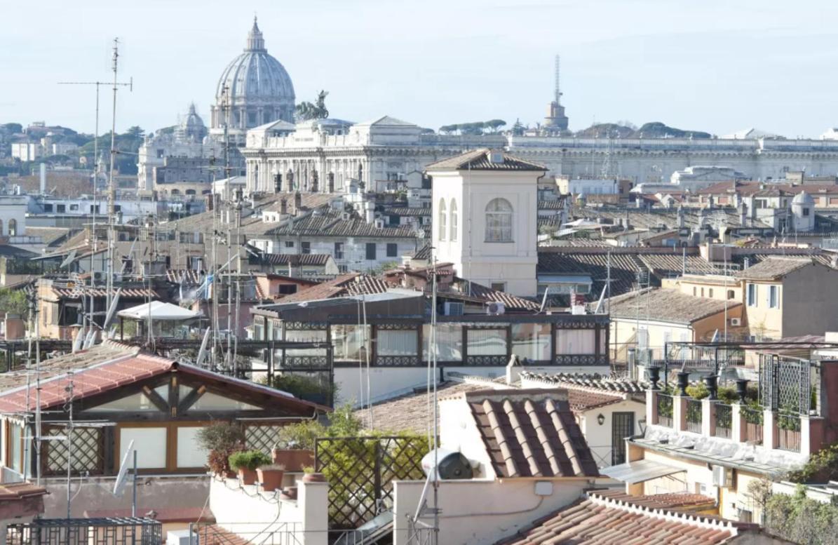 Spanish Steps Amazing Terrace Appartement Rome Buitenkant foto